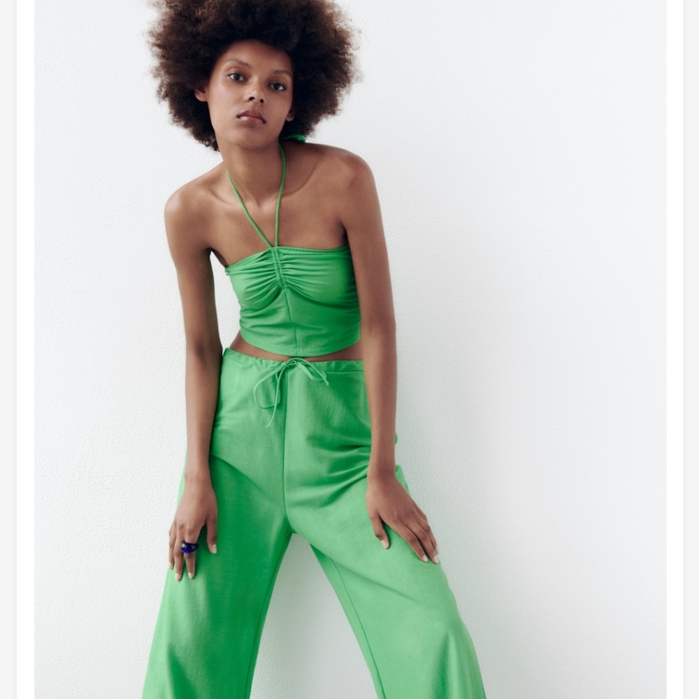 Zara Gathered Top